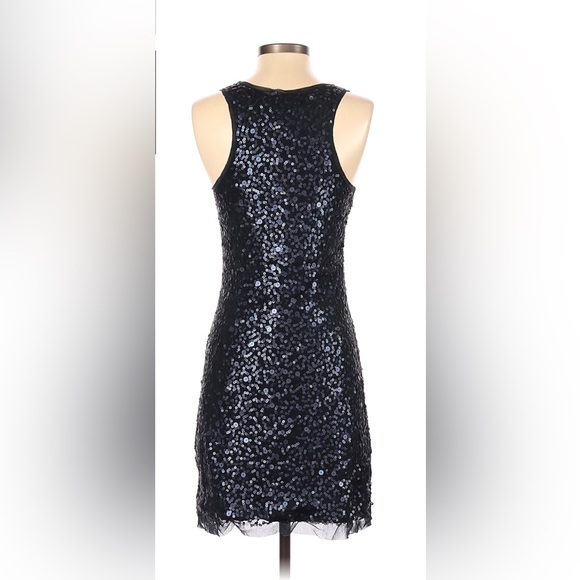 Max Studio Black Sequin Cocktail Dress - Picture 2 of 3